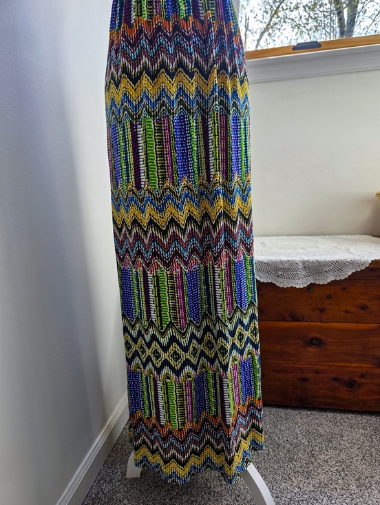 Vintage Y2K Mlle Gabrielle Strapless Maxi Boho Dress - Picture 2 of 6